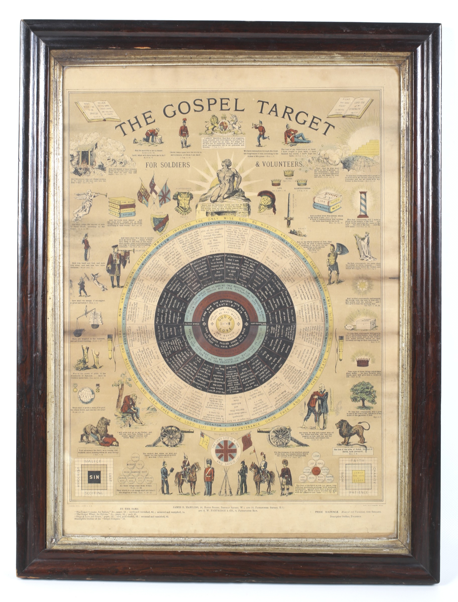 'The Gospel Target for Soldiers and Volunteers' coloured print. - Image 2 of 13