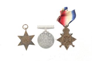 Trio of WWII medals.