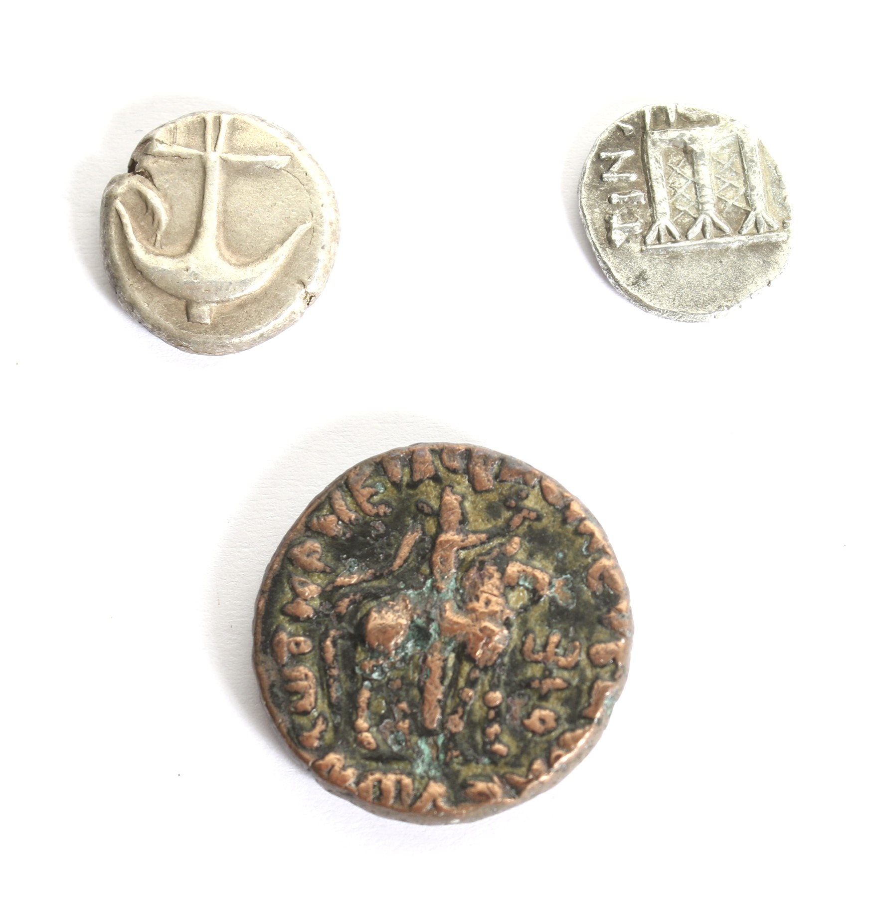 Two silver Greek coins. - Image 2 of 2