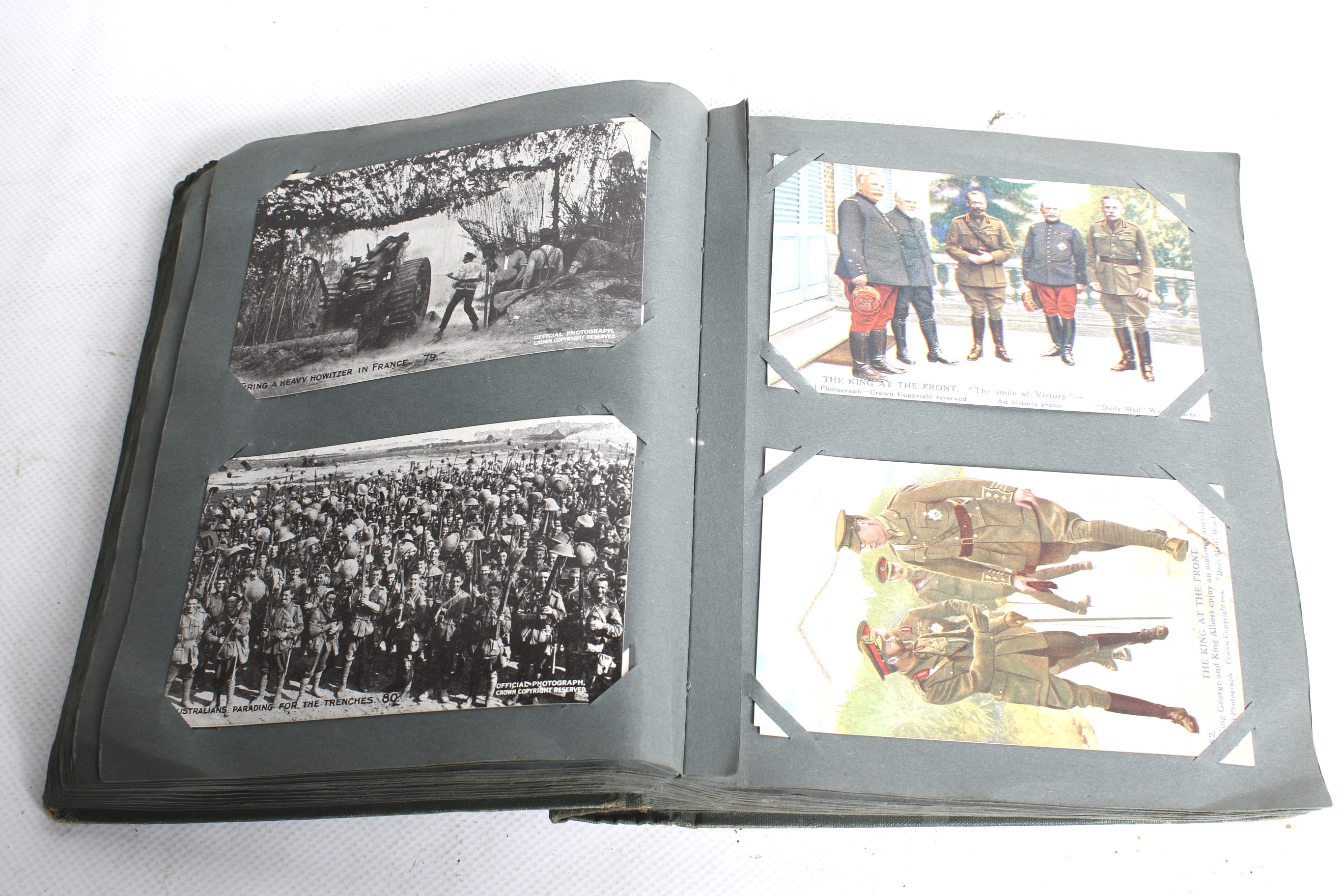 A large collection of WWI Daily Mail Official War Postcards in an album. - Image 5 of 5