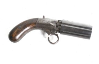 An English under hammer Pepperbox pistol.
