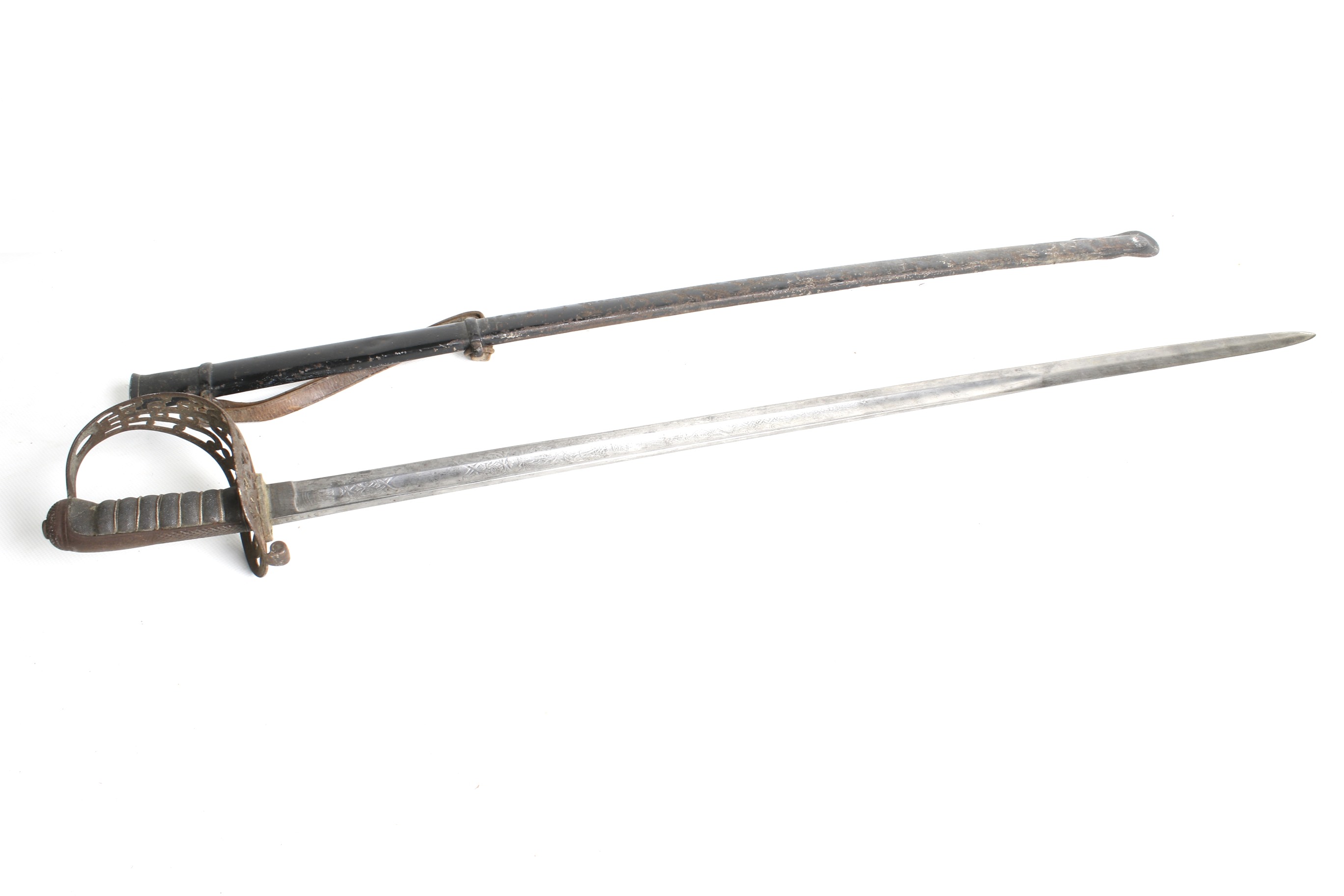 A 19th century British 1896 pattern Wilkinson cavalry sword. - Image 3 of 5