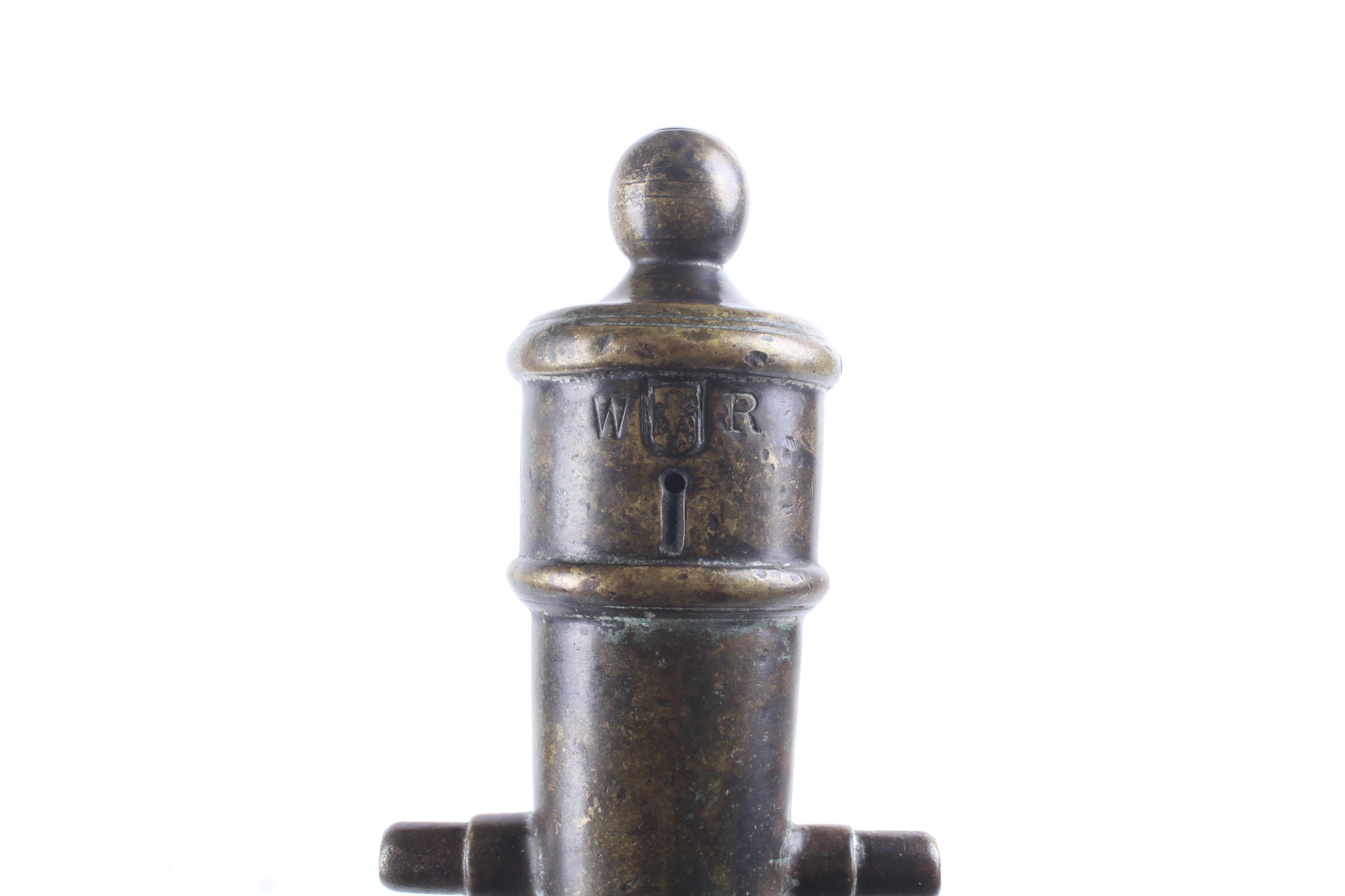 An early 19th century bronze starting cannon. - Image 2 of 2