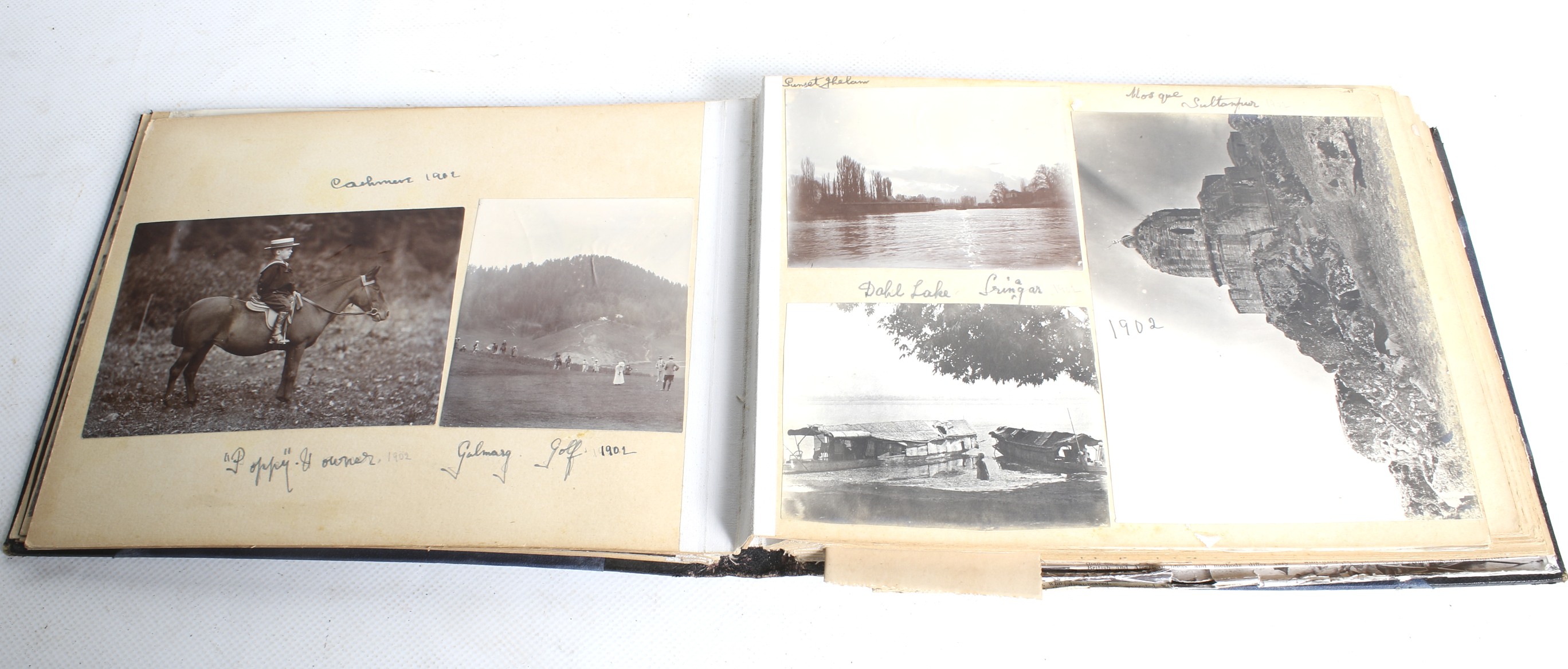A circa 1900 album of photographs and ephemera, an autograph book and a certificate of thanks. - Image 3 of 6
