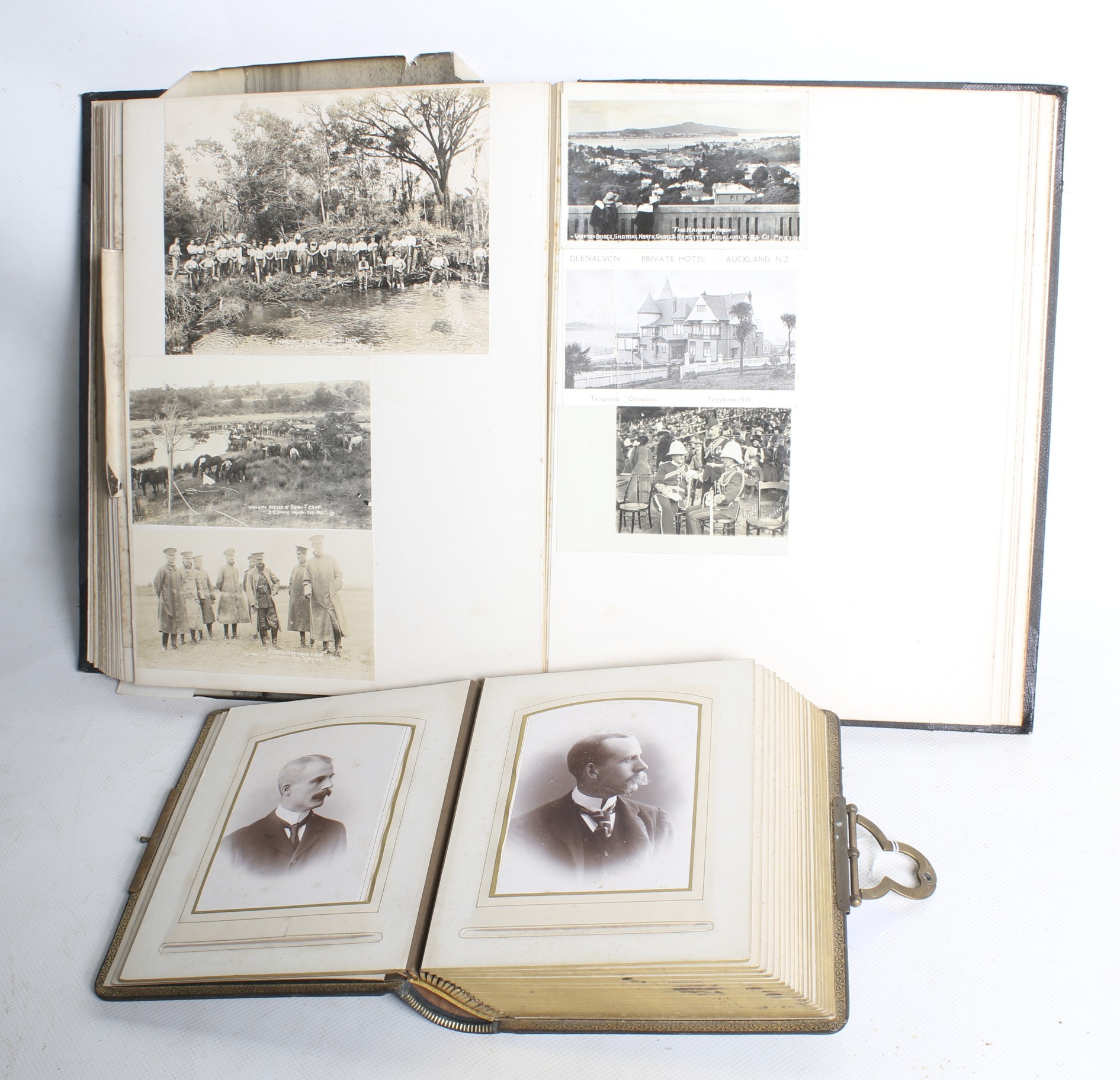 Two circa 1900 photograph albums and five files of copies of the diaries of George Napier Johnston. - Image 2 of 22