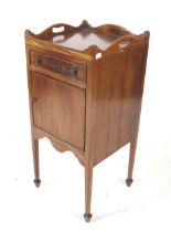 A 19th century mahogany pot side cupboard.