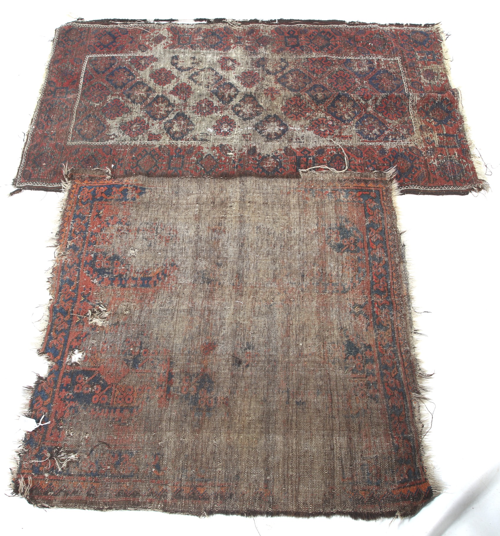 Two 19th century Persian style wool rugs.