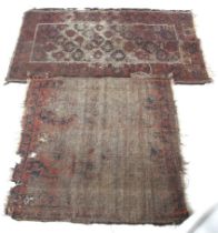 Two 19th century Persian style wool rugs.