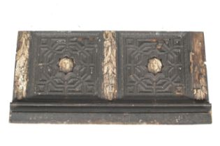 An 18th/19th century carved oak panel.
