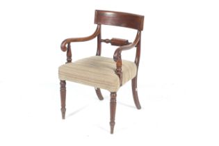 Victorian mahogany framed carver chair.