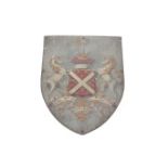 An 18th century royal armorial plaque.