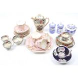 A collection of late 19th century and later tea sets.