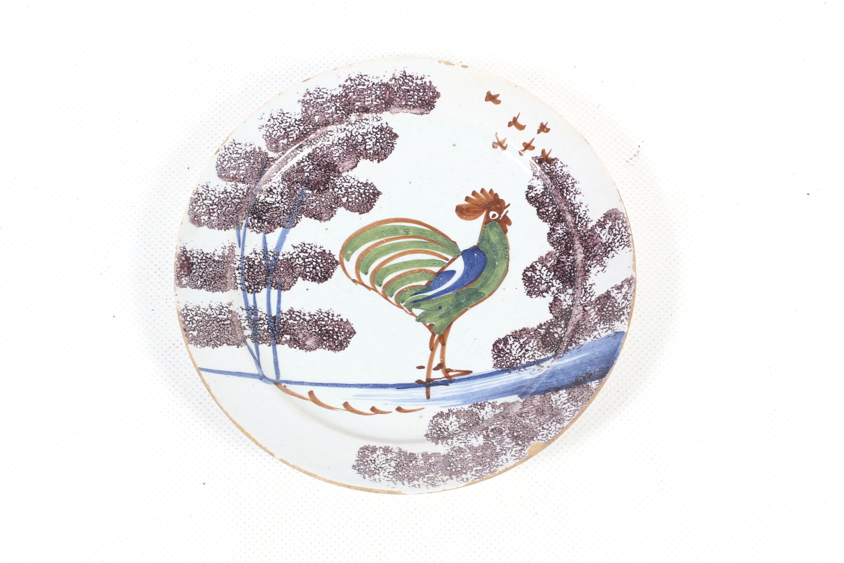 A English Delftware plate.