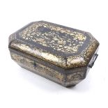 A 19th century Chinese Export lacquer box.