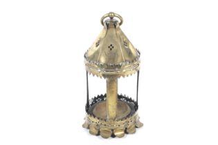 A 17th/18th century brass monastery lantern.