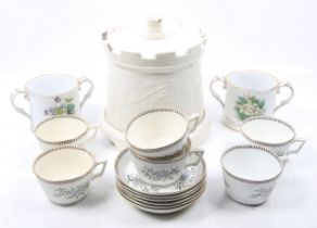 An assortment of vintage china.