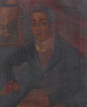 A Georgian portrait, oil on canvas.