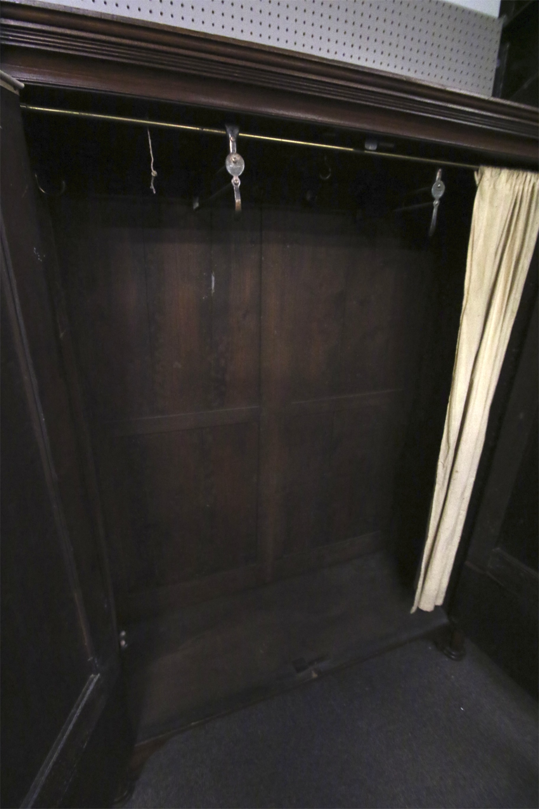 A Sheraton revival mahogany and inlaid wardrobe. - Image 2 of 2