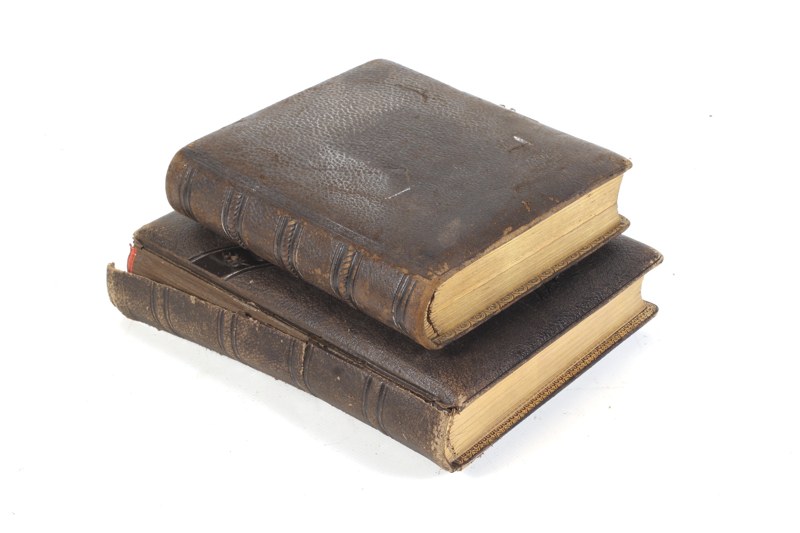 Two late 19th/early 20th century empty photograph albums. - Image 2 of 2