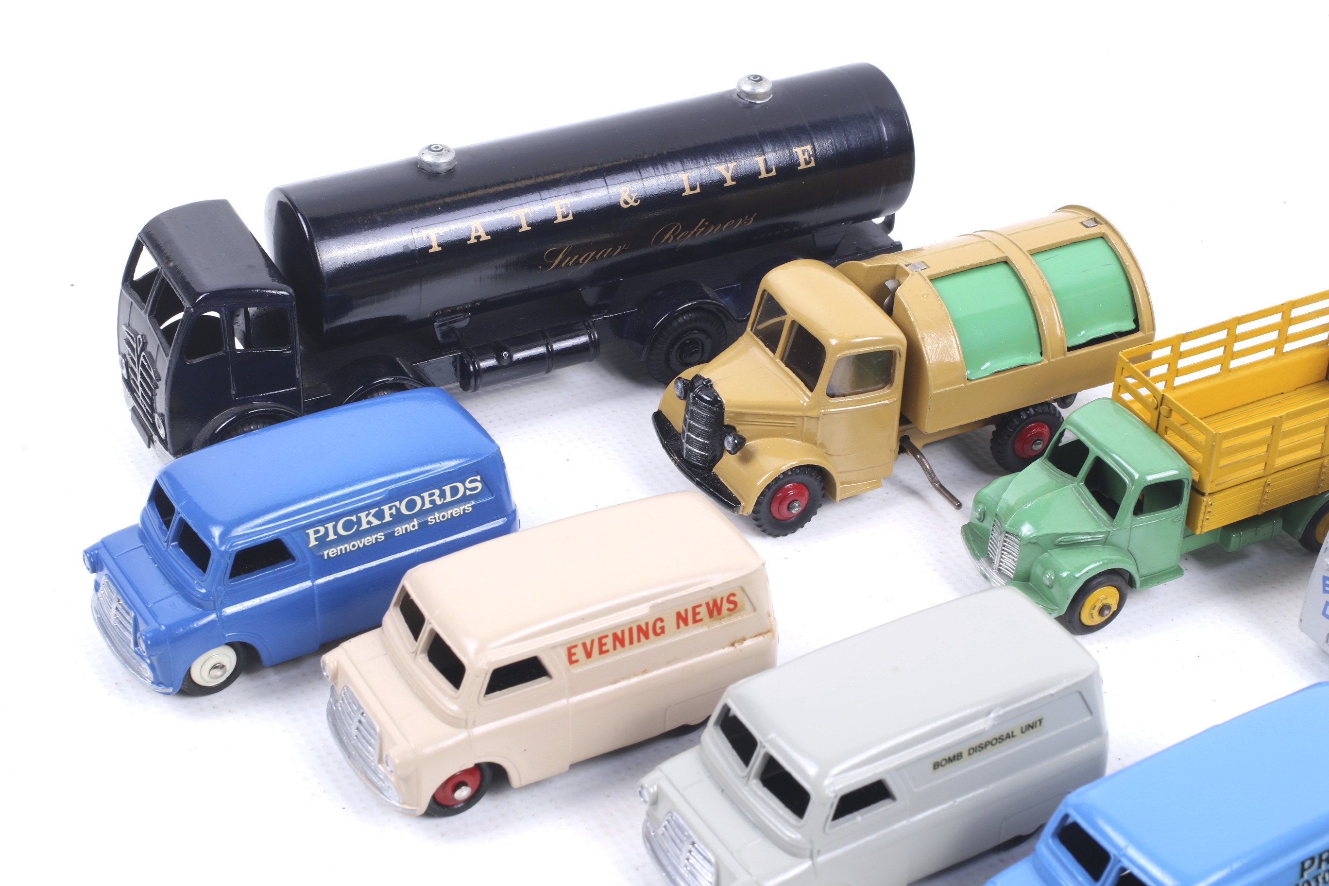 Twelve Dinky diecast vans and lorries. Noting many Bedford examples in a range of liveries, unboxed. - Image 2 of 3