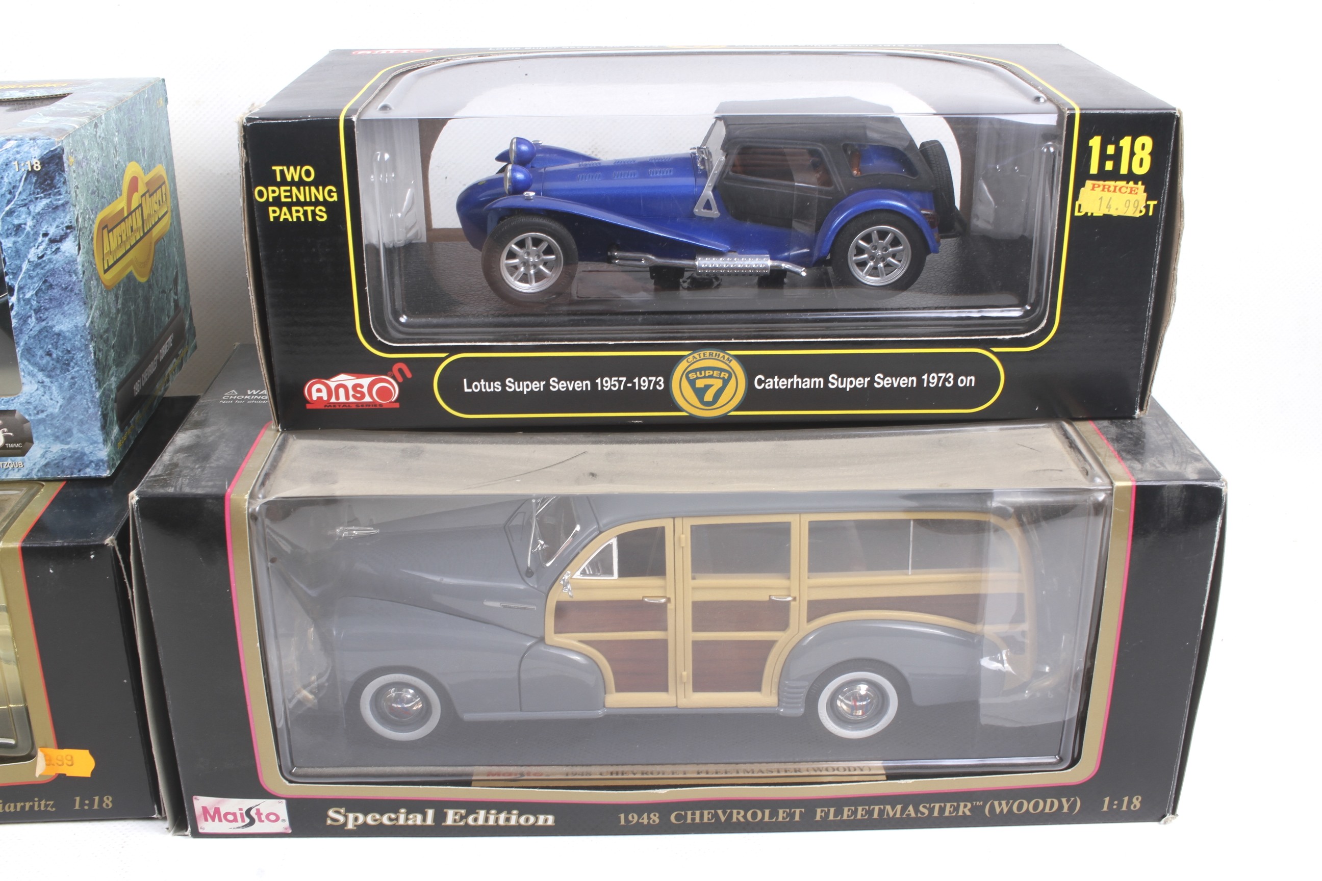 Four 1:18 scale diecast cars. - Image 3 of 3