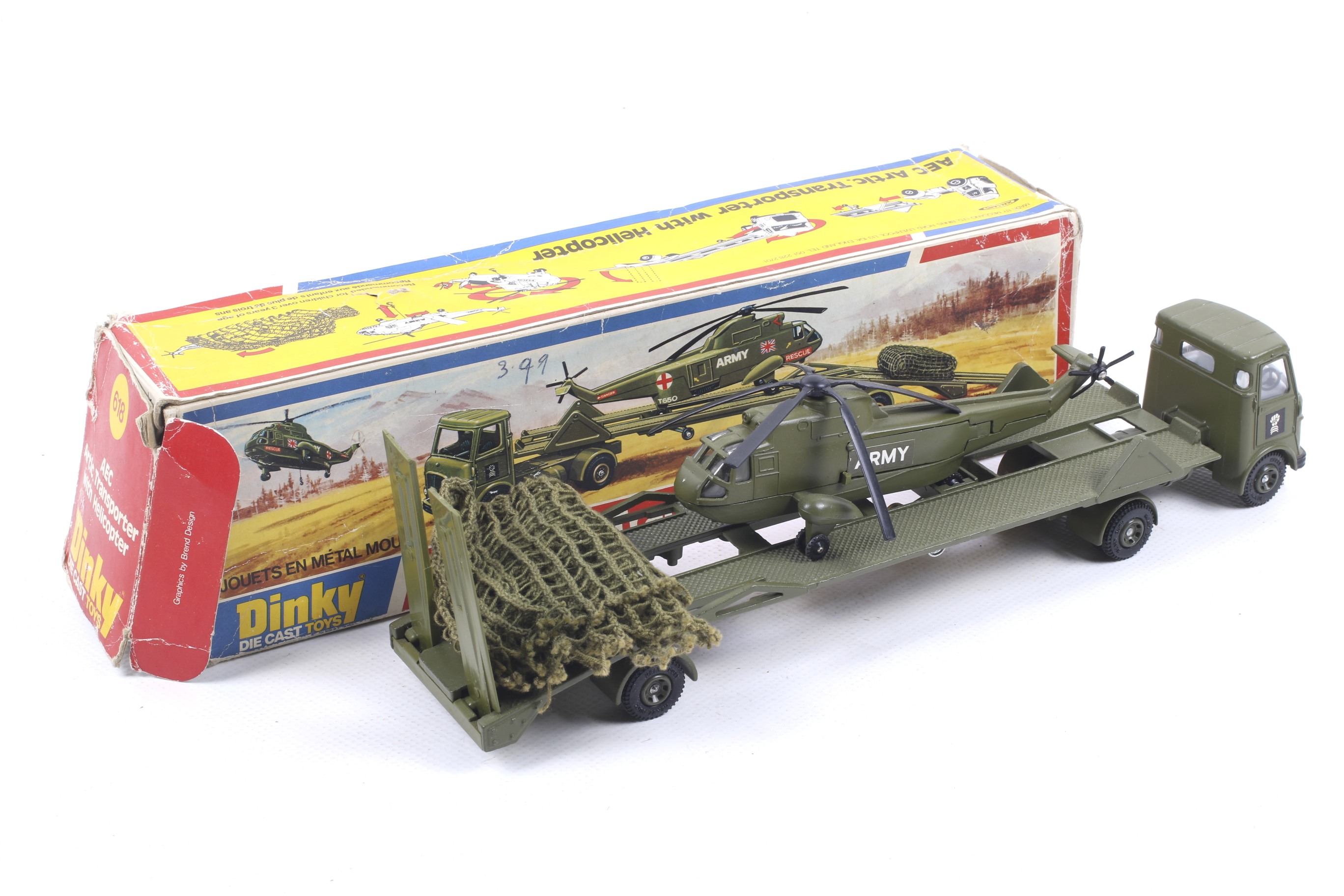 A Dinky diecast AEC Arctic Transporter with Helicopter. No. - Image 2 of 2