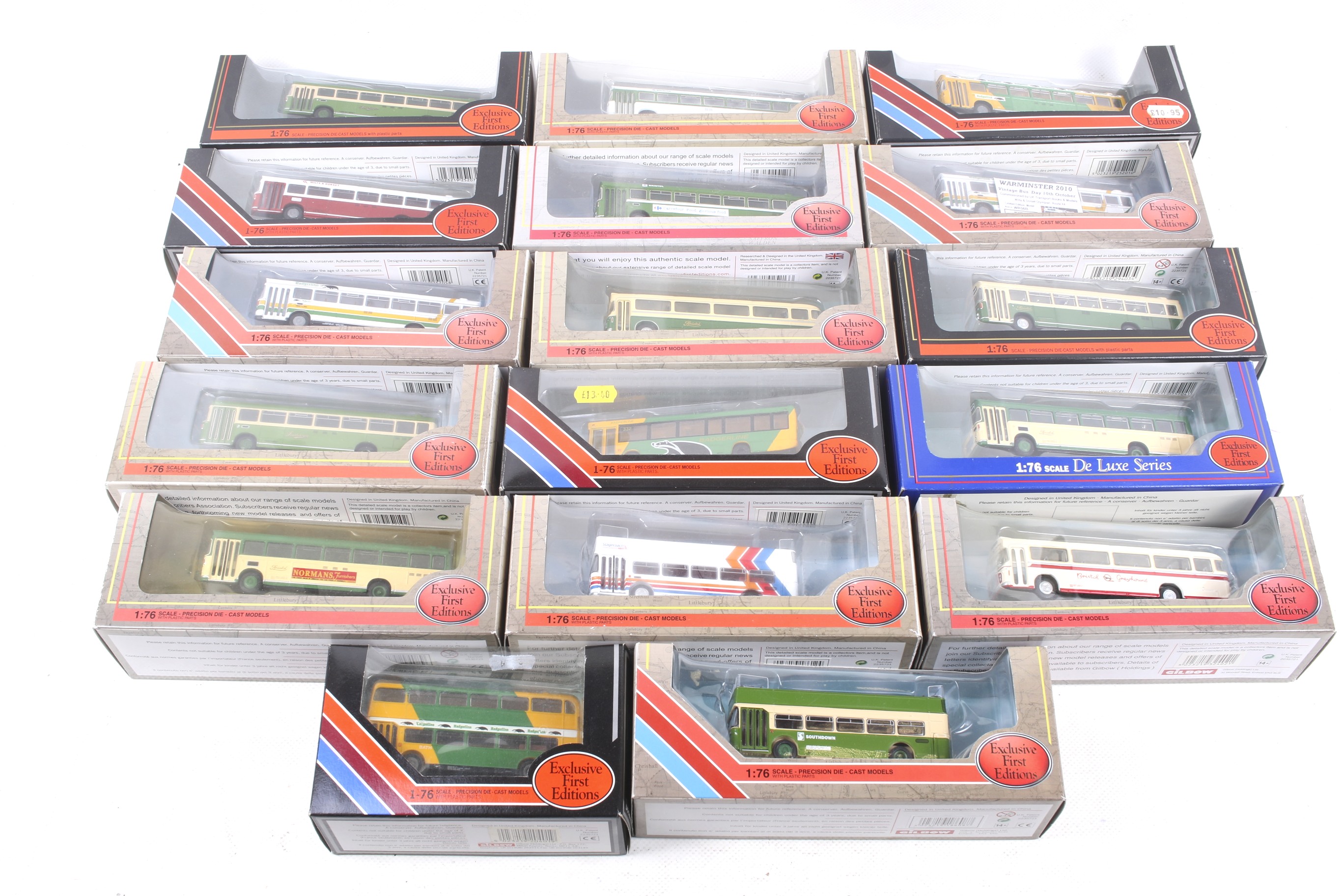 A collection of diecast buses. Including a Bristol City/Beatties Bristol 'Lodekka Bus' no.