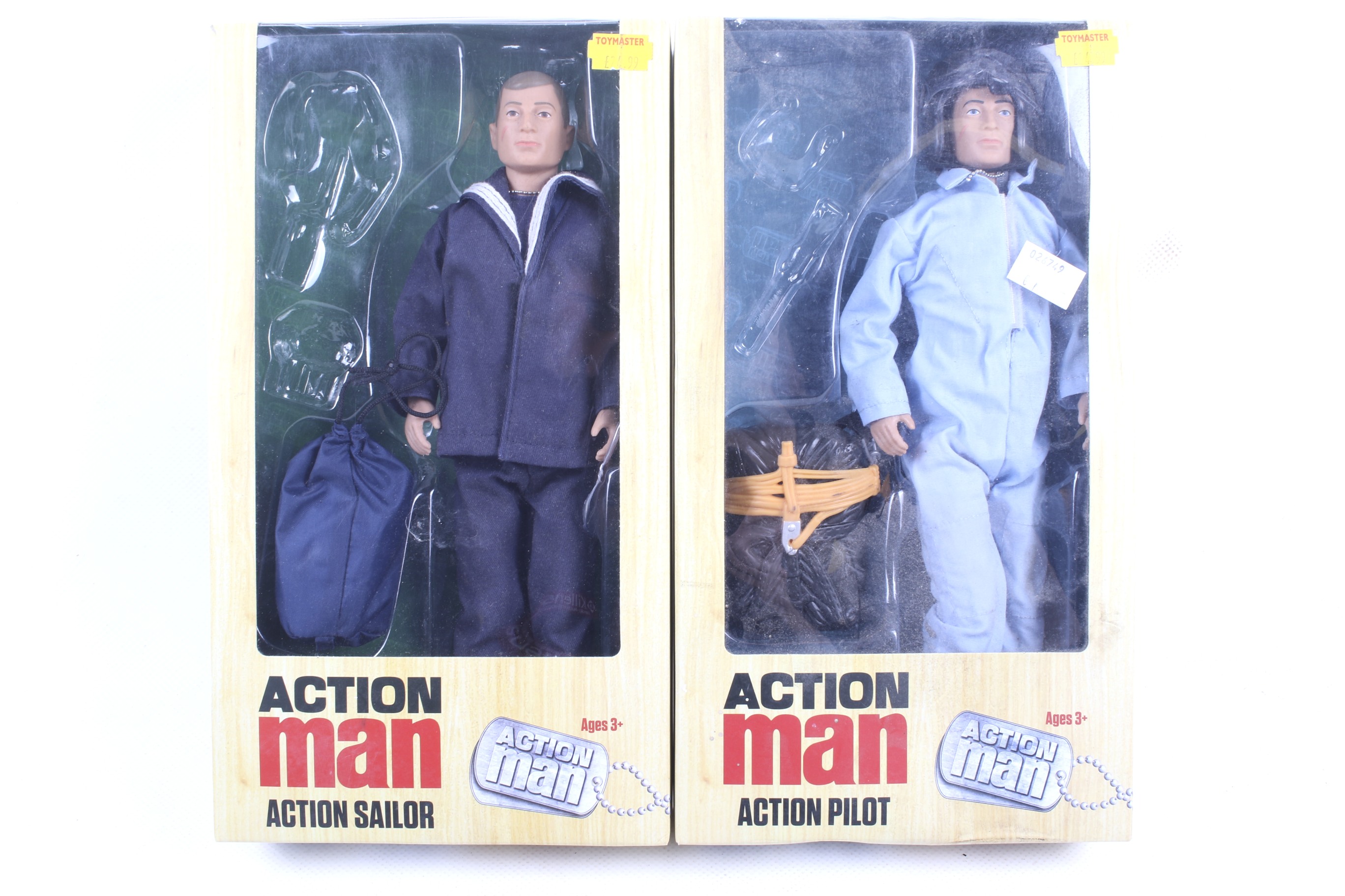 Two Hasbro Action Man figures.