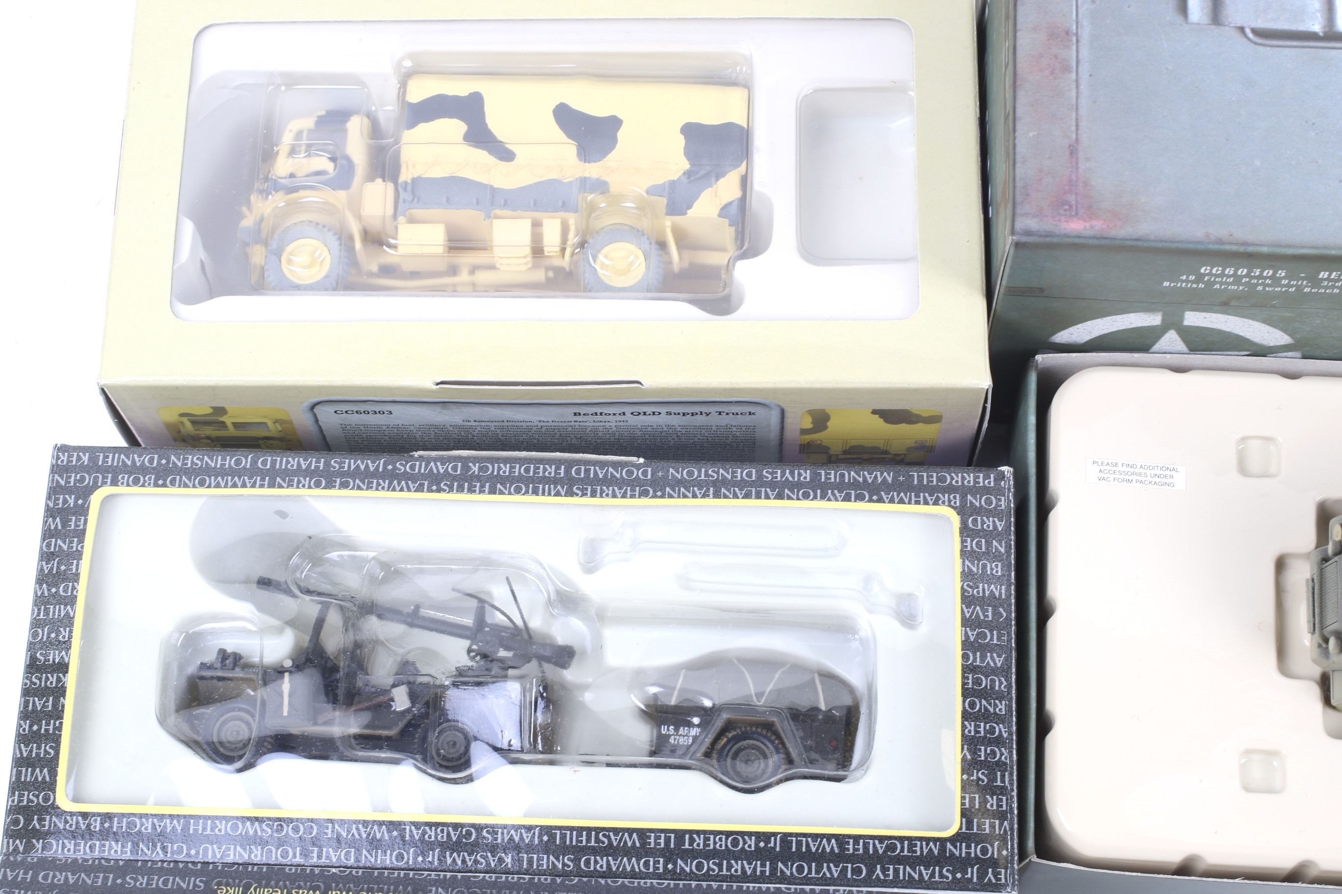 Five Corgi diecast military vehicles. Comprising one M35 2.5 ton truck no. - Image 2 of 3