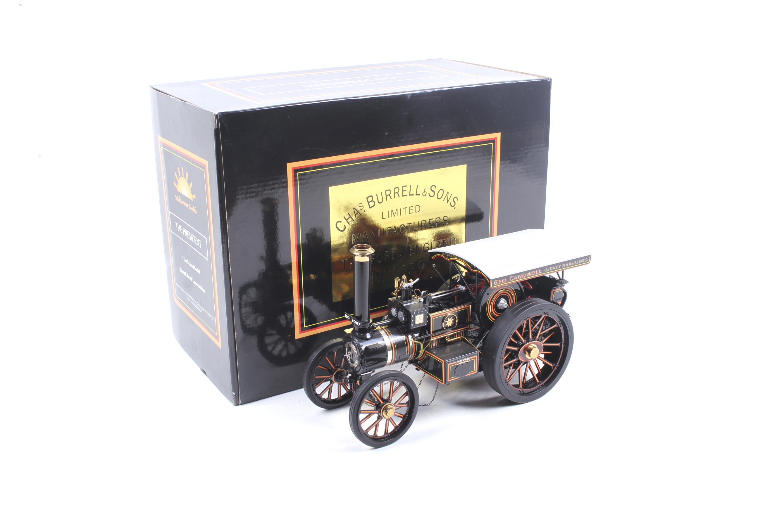 A Midsummer Models 'The President' 1:24 scale burrell road locomotive.