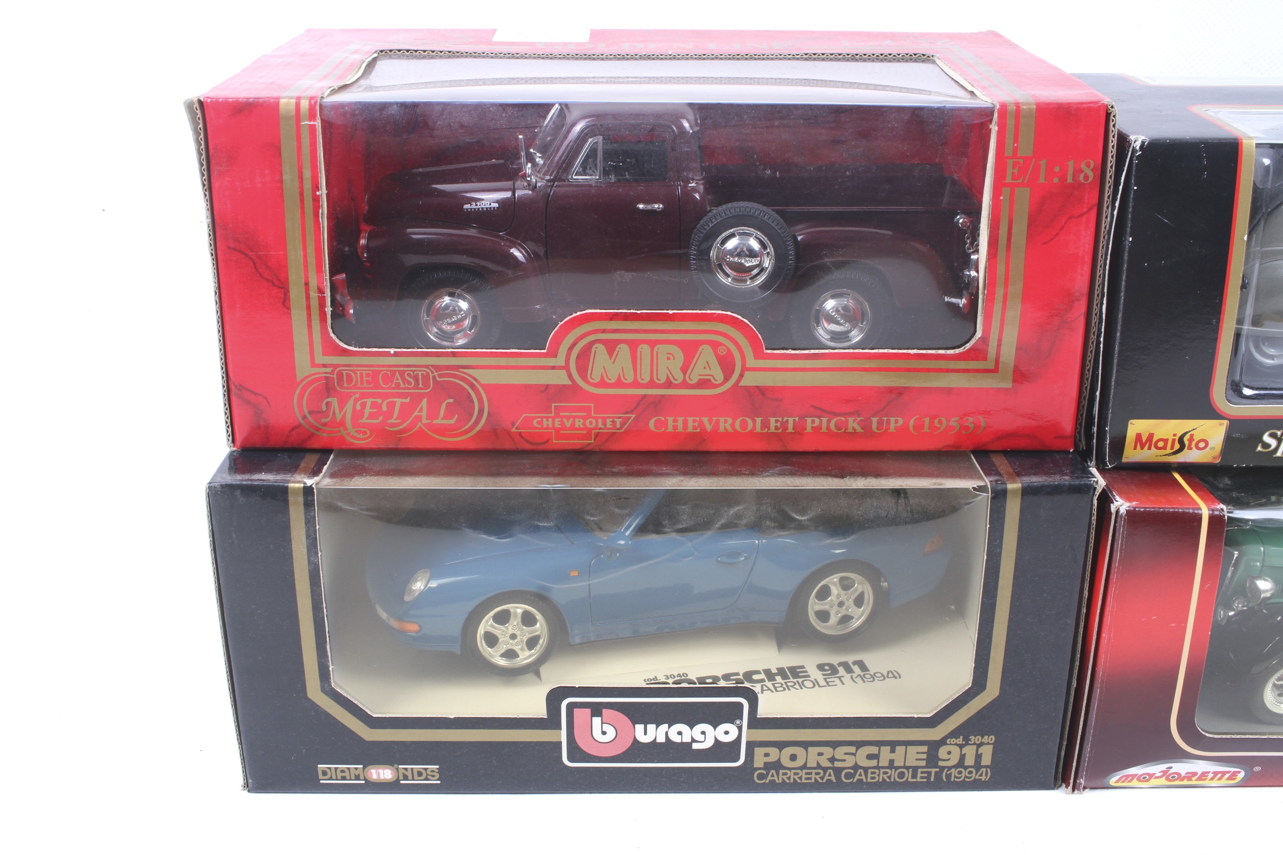 Four 1:18 scale diecast cars. - Image 2 of 3