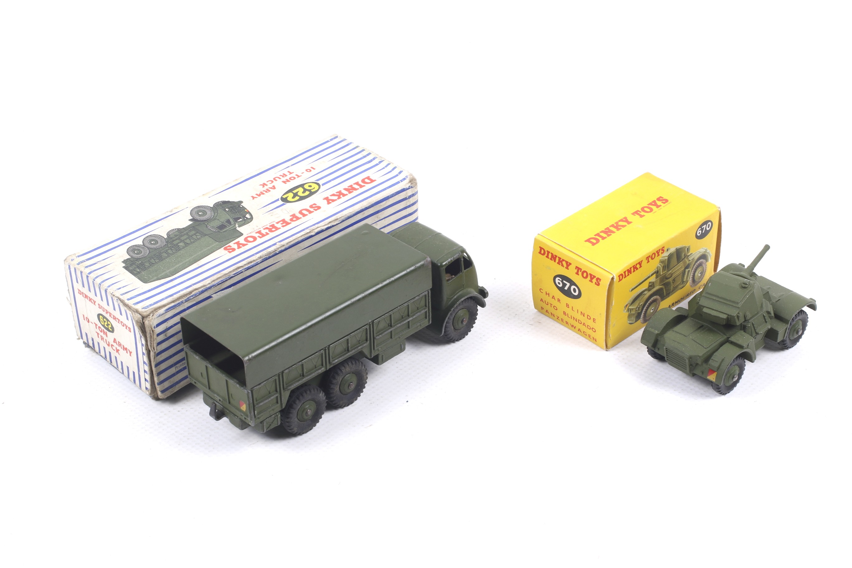 Two Dinky diecast military vehicles. Comprising one Armoured Car, no. - Image 2 of 2