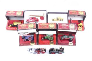 Nine Matchbox Models of Yesteryear diecast vehicles.