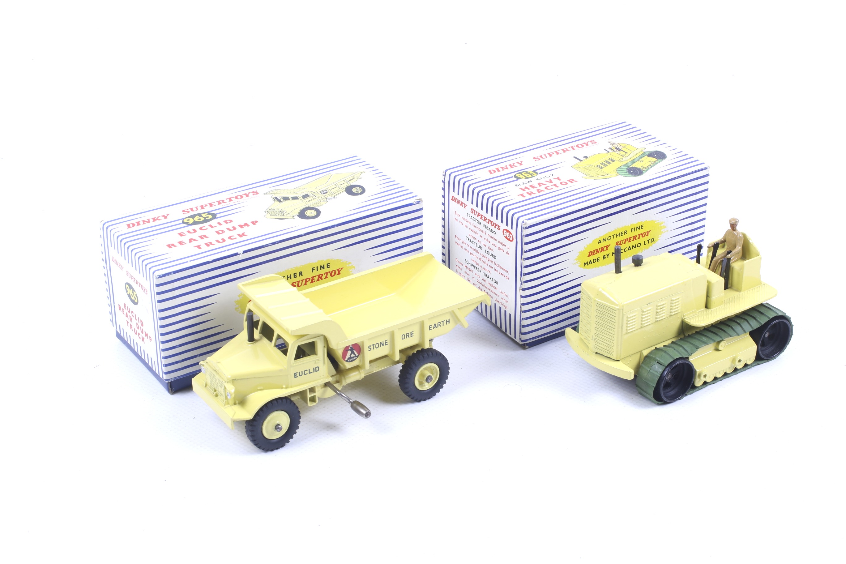 Two Dinky Supertoys diecast toys. Comprising one Euclid rear dump truck no.