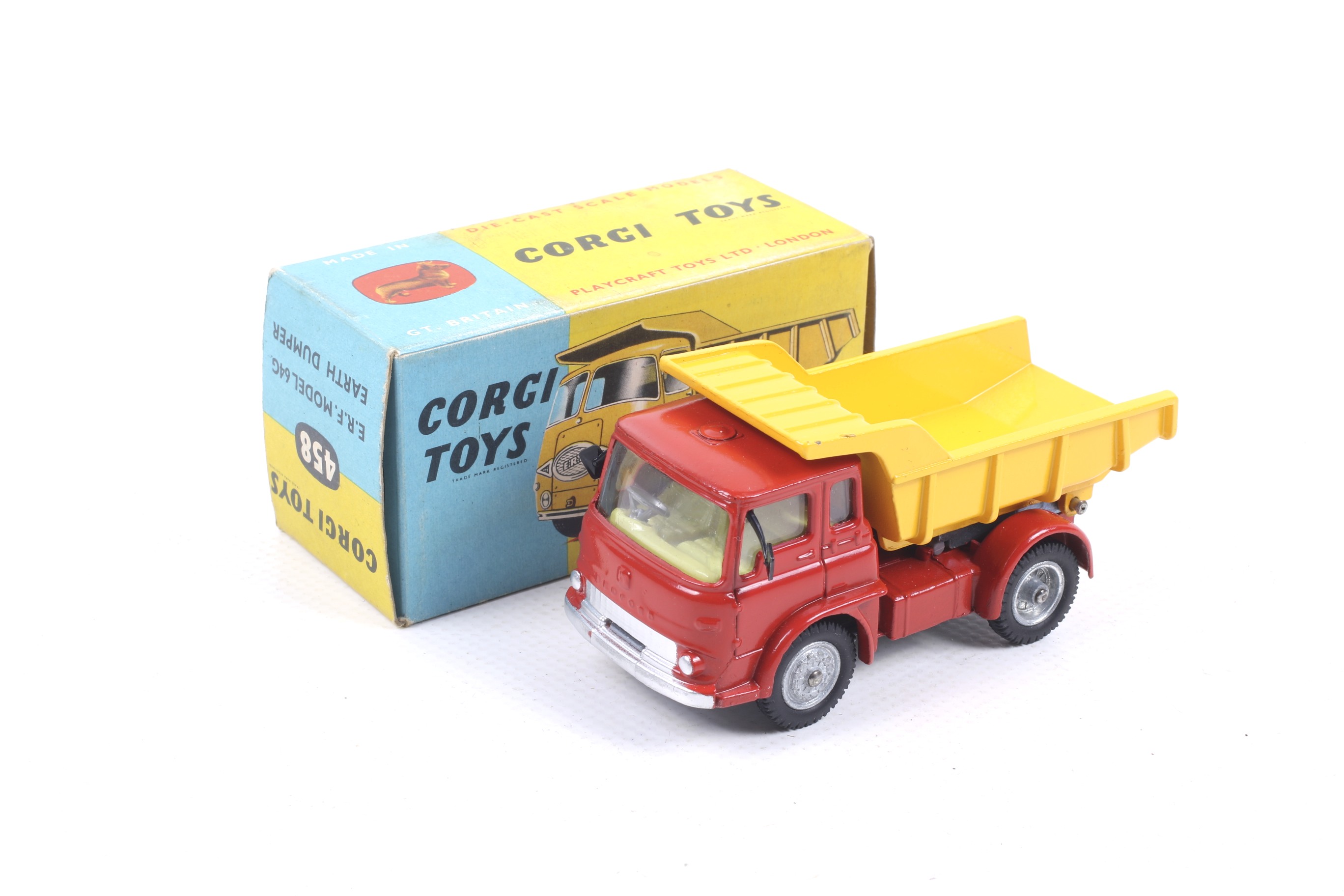 A Corgi diecast ERF Model 64G Earth Dumper. No.