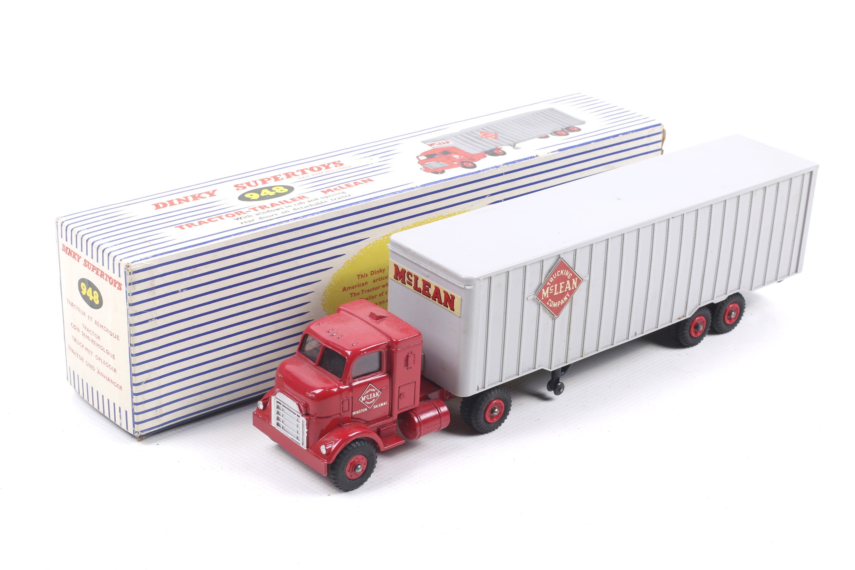 A Dinky Supertoys diecast Mclean Tractor-Trailer lorry. No.