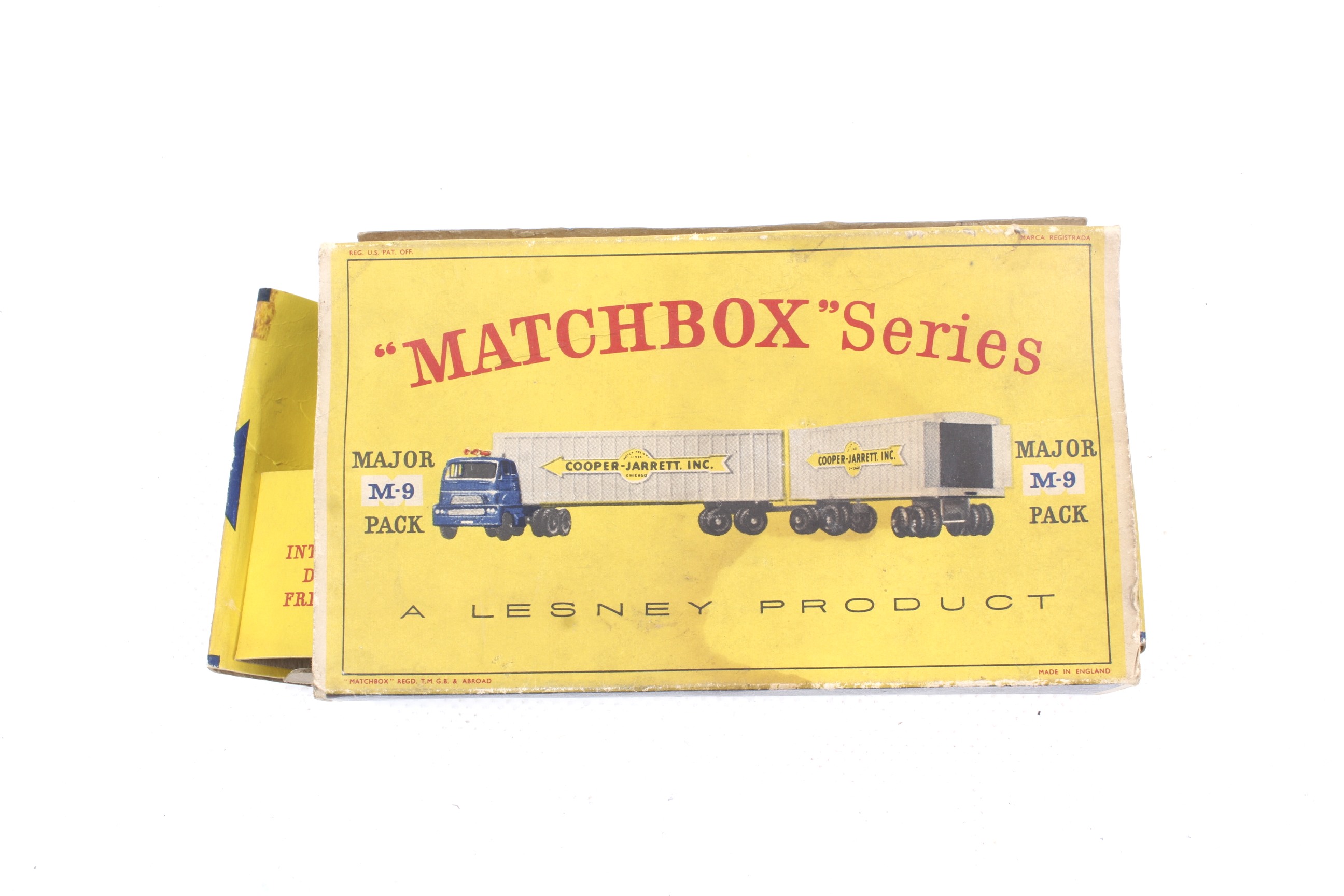 A Matchbox Lesney diecast Major M-9 Pack.