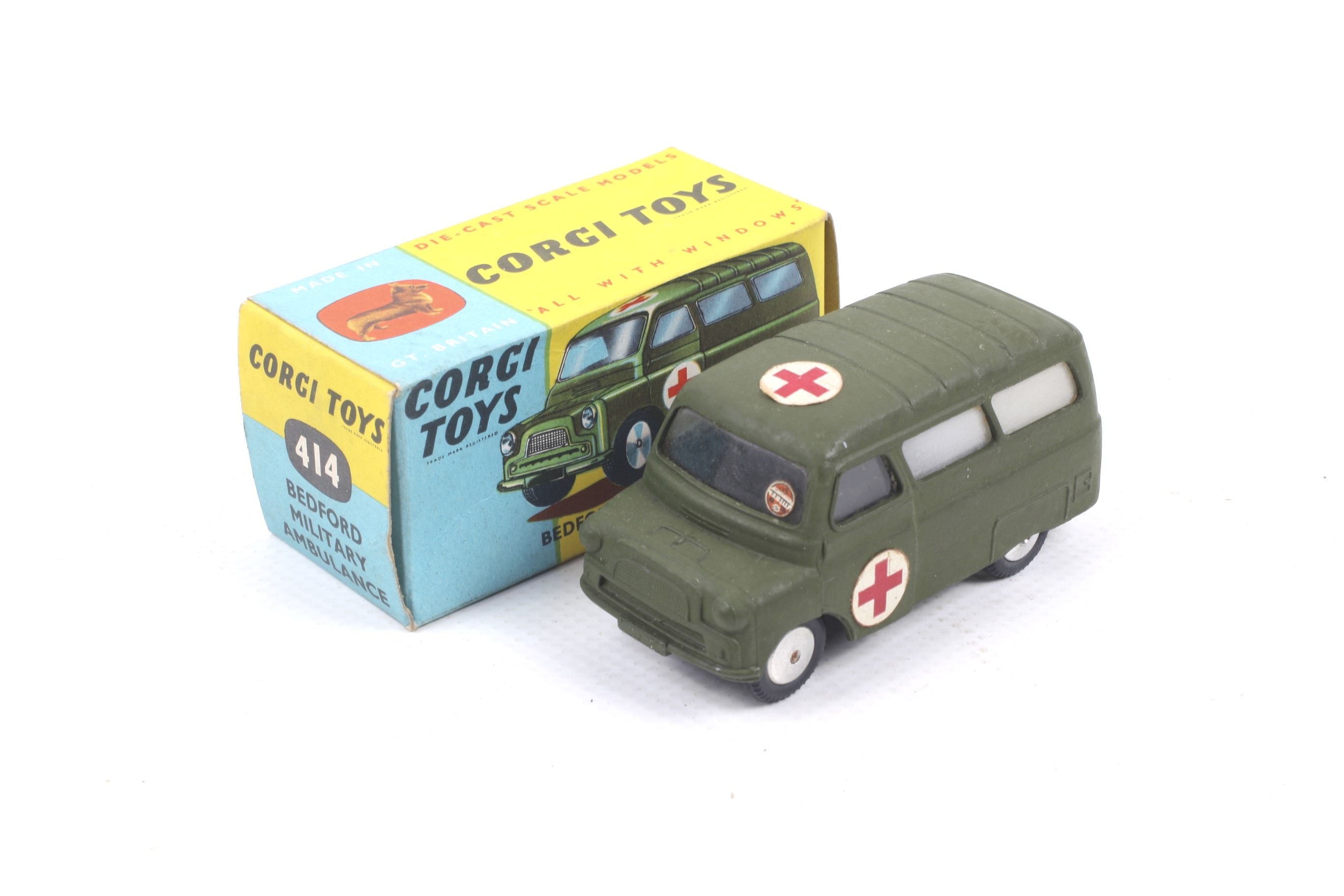 A Corgi diecast Bedford Military Ambulance. No.