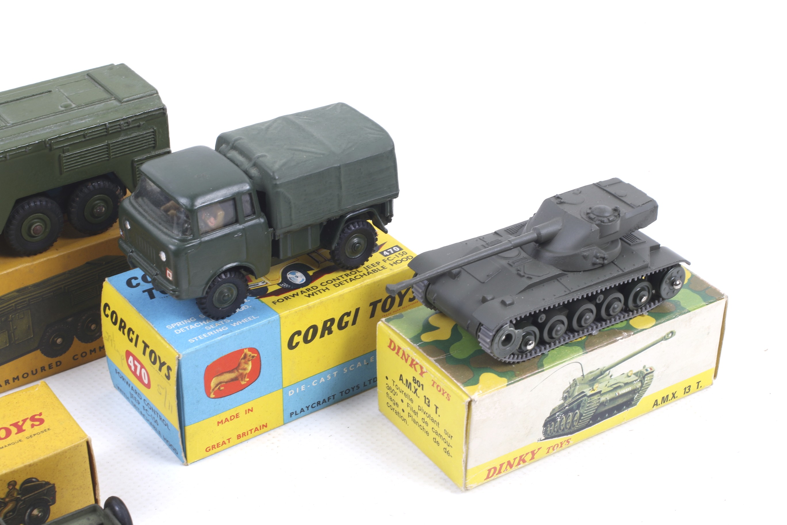 Five Dinky diecast military vehicles. Comprising two Armoured Command Vehicles no. - Image 3 of 3
