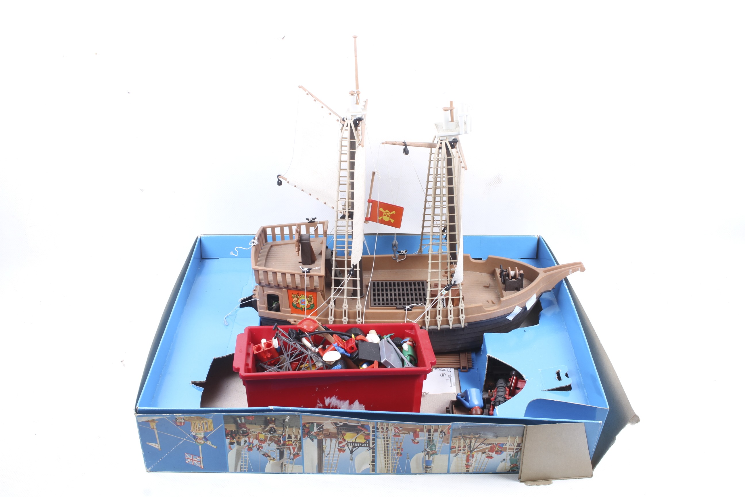 A Playmobil Pirate ship set. No.