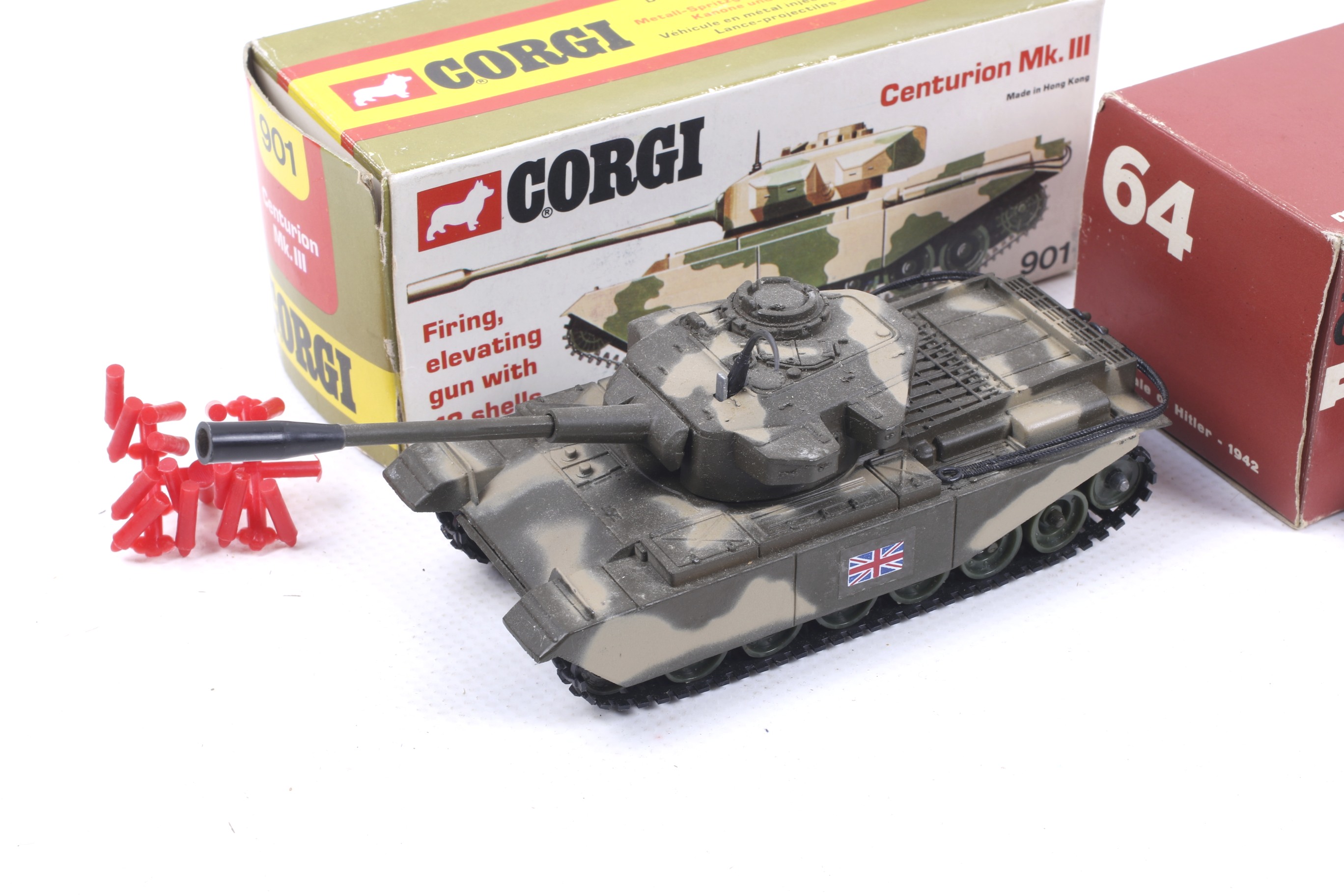 Three diecast military vehicles. Comprising one Corgi Centurion MkIII tank no. - Image 2 of 4