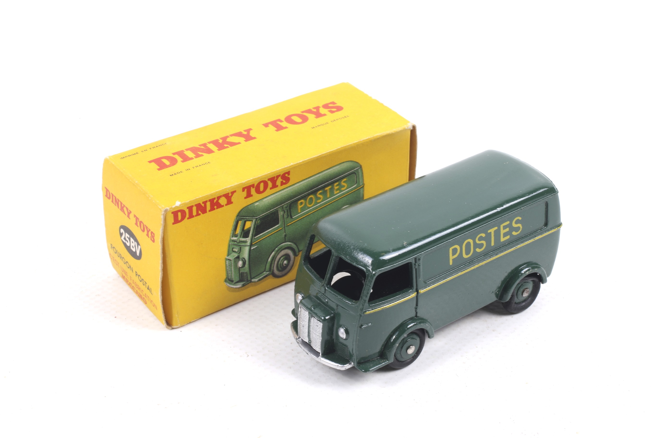 A French Dinky diecast Furgon Postes post van. No.