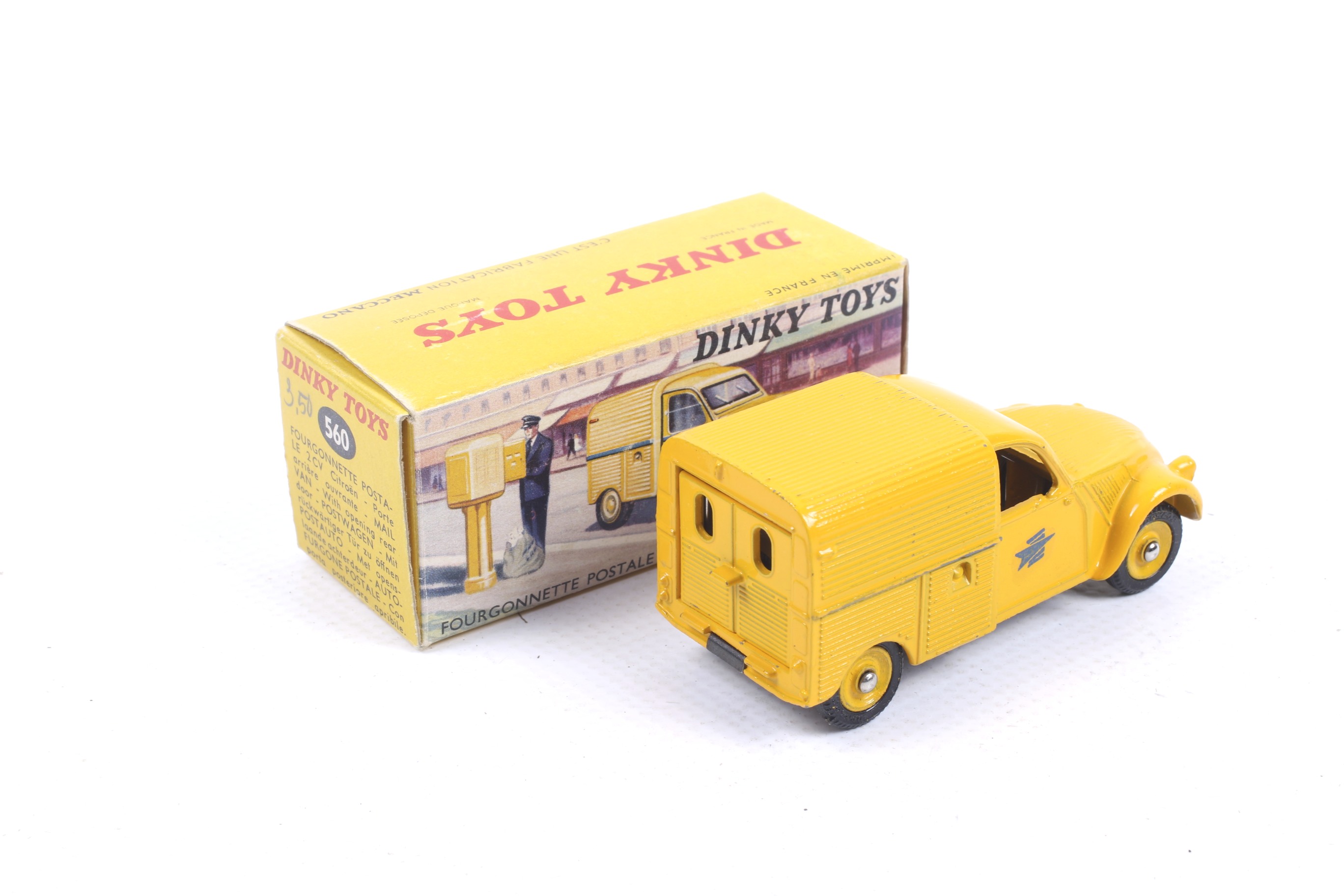 A French Dinky diecast Fourgonnette Postale Citroen 2CV. No. - Image 2 of 2