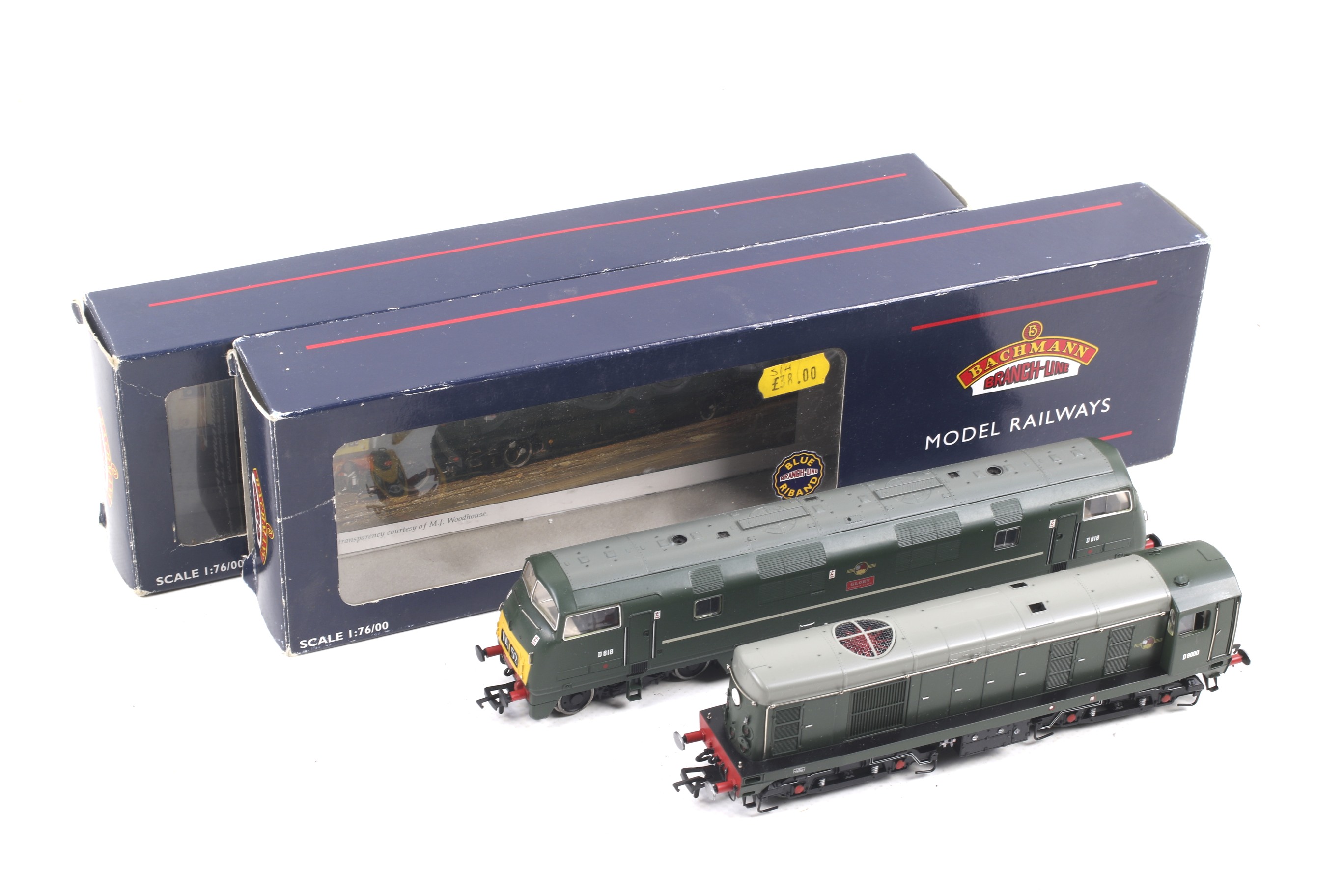 Two Bachmann OO gauge diesel locomotives. Comprising one BR class 42 no.