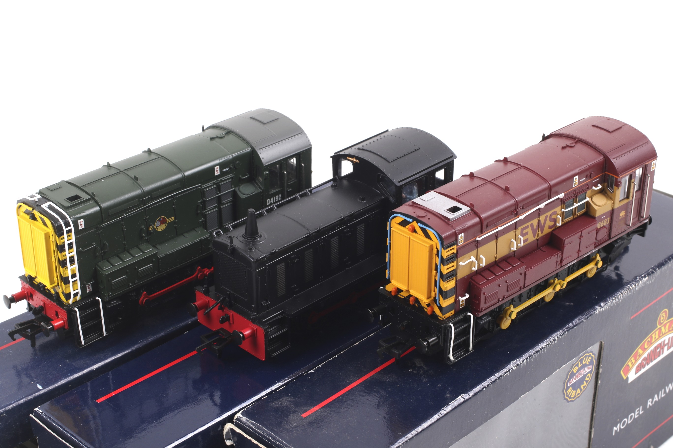 Three Bachmann OO gauge diesel shunting engines. Comprising one BR class 08 no. - Image 2 of 2