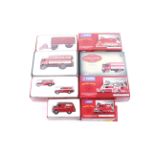 Four Corgi diecast vehicles. Comprising three Royal Mail vans and a Sentinal steam wagon, all boxed.