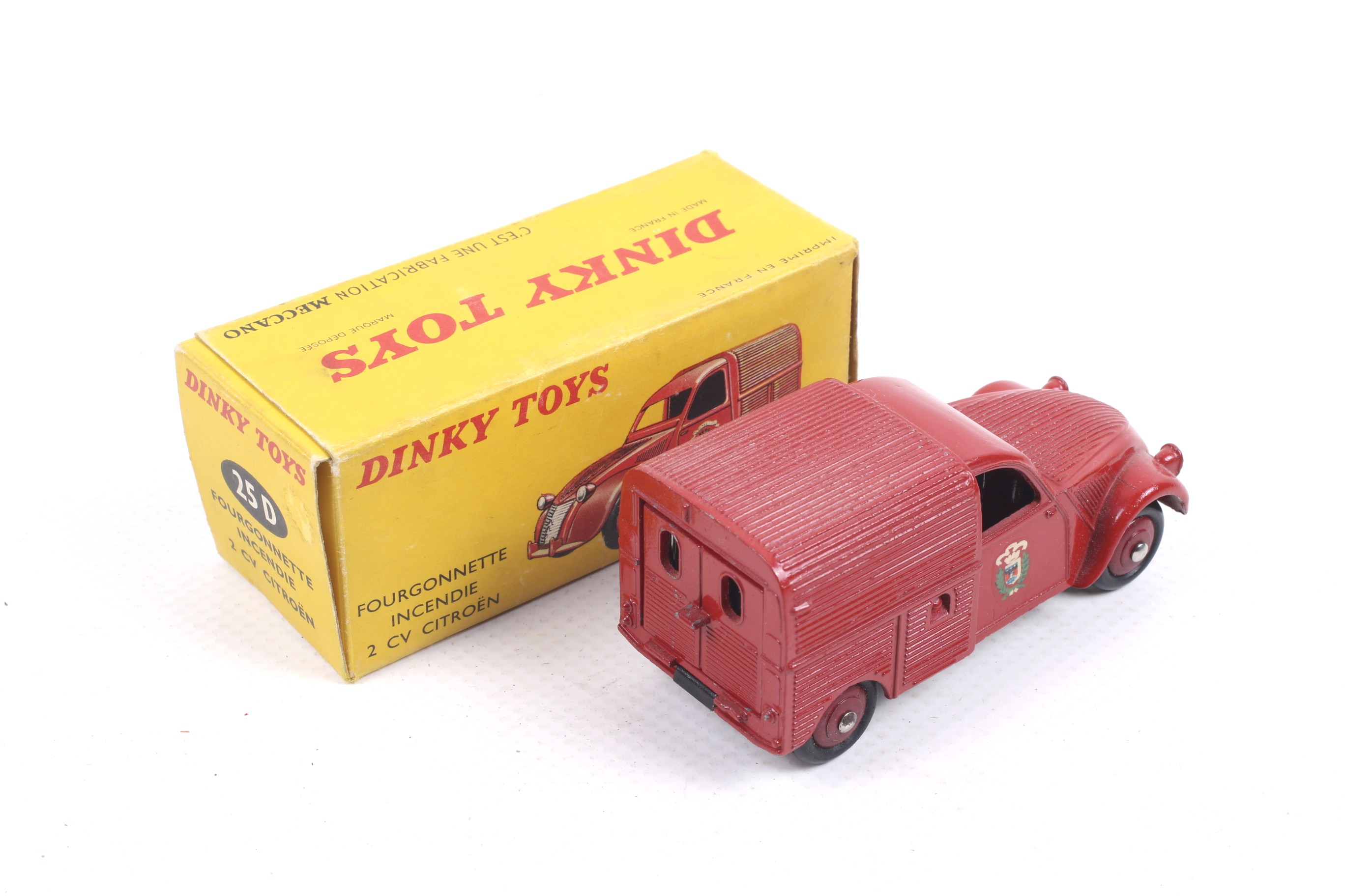 A French Dinky diecast Fourgonnette Incendie Citroen 2CV. No. - Image 2 of 2