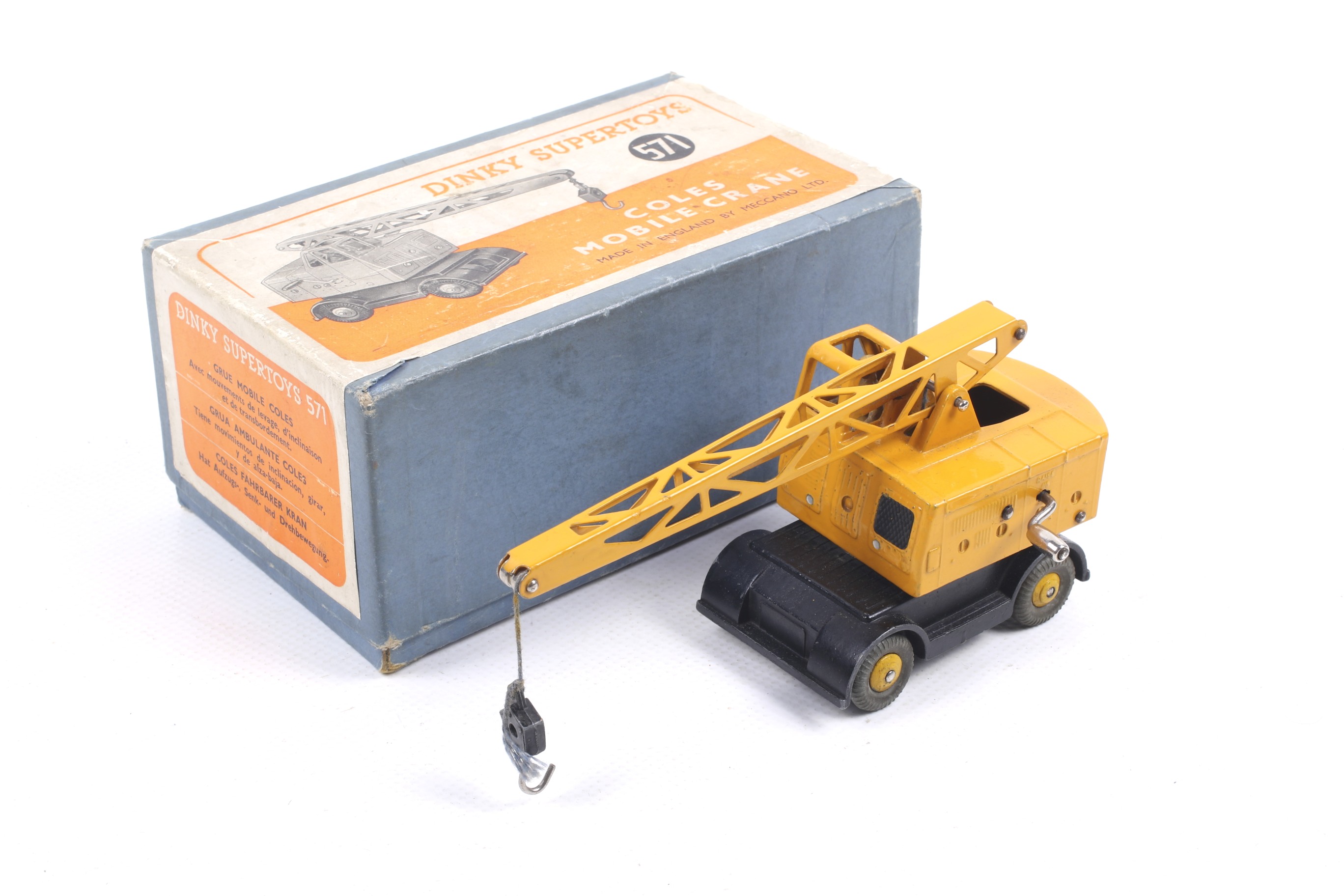 A Dinky Supertoys diecast Coles Mobile Crane. No.