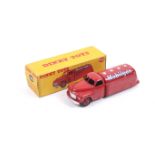 A Dinky diecast Mobilgas Tanker. No. 440, with red body and white lettering, in original box.