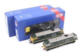 Two Heljan OO gauge diesel locomotives.